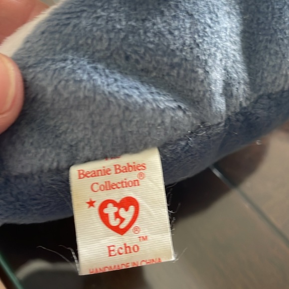 TY Rare Beanie Baby Echo Style 4180, 1996  **ERROR** - Picture 8 of 9